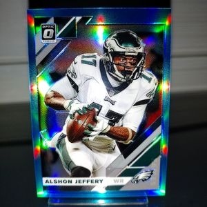 (Alshon Jeffrey #79) (2 Card Lot) #1-(2019 Blue Optic) & #2-(2019 Sliver Optic).